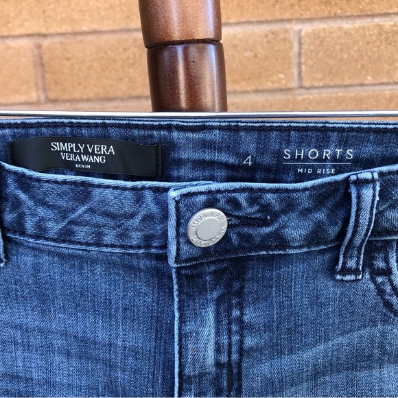 Vera Wang Simply Vera Denim Shorts - Picture 3 of 4